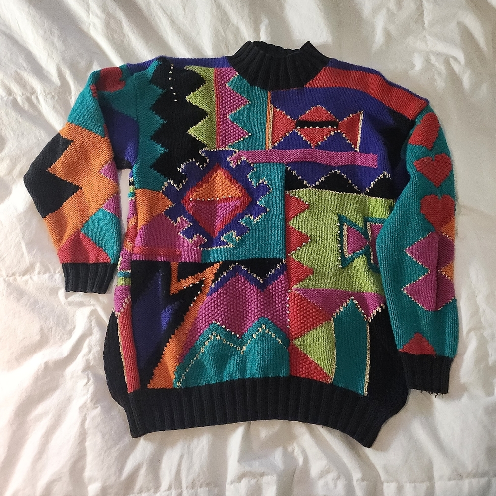 Vintage Marisa Chrislina Collection Hand Knit Sweater